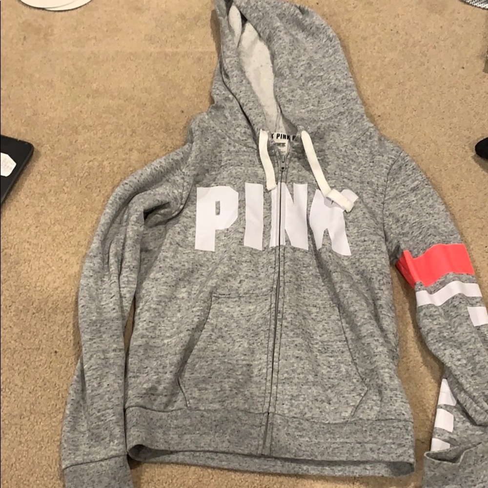 Pink zip up